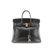 Pre-owned Fabric handbags Hermès Vintage , Black , Dames