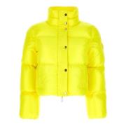 Satijnen Crop Puffer Jas - Maat 46 Italiaans (44 Spaans) Elisabetta Fr...