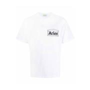 T-Shirt Aries , White , Heren
