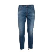 Donkerblauwe Yaren Jeans - Tapered Fit Don The Fuller , Blue , Heren