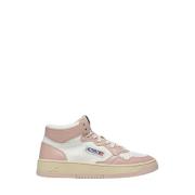 Vintage Medalist Mid Sneakers Wit Roze Autry , White , Dames