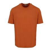 Basic T-shirt Paolo Pecora , Orange , Heren