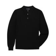 Merino Wol Polo Shirt Brooks Brothers , Black , Heren