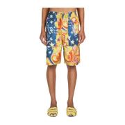 Bermuda Shorts met Grafisch Motief Marni , Multicolor , Heren
