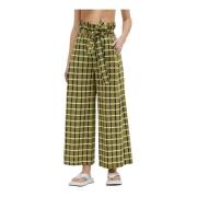 Brede broek Erika Cavallini , Green , Dames