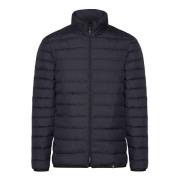 Ganzendons Gerecyclede Stof Bomberjack Boggi Milano , Blue , Heren