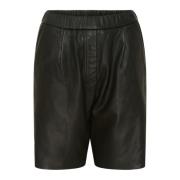 Leren Shorts 100152 Zwart Btfcph , Multicolor , Dames