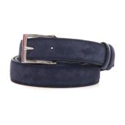 Tweekleurige Omkeerbare Leren Riem Hogan , Blue , Heren