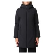 Zwarte Licht Firth Parka Woolrich , Black , Dames