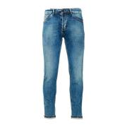 Lichte Denim Tapered Fit Jeans PT Torino , Blue , Heren