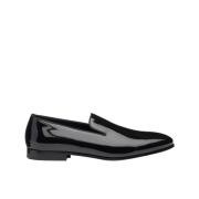 Zwarte Lakleren Loafers Doucal's , Black , Heren