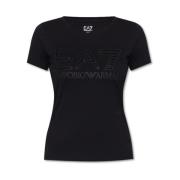 T-shirt Emporio Armani EA7 , Black , Dames