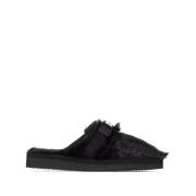 Faux-Fur Slip-On Sandalen Suicoke , Black , Dames