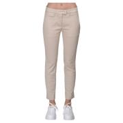 Slim Fit Broek Dondup , Beige , Dames