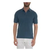 Short sleeve polo shirt Gran Sasso , Blue , Heren