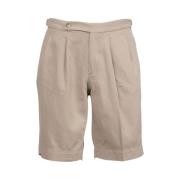 Mannen Casual Bermuda Shorts Incotex , Beige , Heren