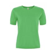 Zachte O-Neck T-shirt in diverse kleuren Skovhuus , Green , Dames