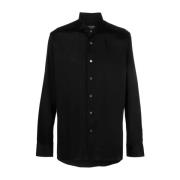 Katoenen shirt, 100% Katoen, Maat 40 Corneliani , Black , Heren