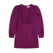 Korte jurk met elastische taille Silvian Heach , Purple , Dames