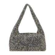 Zwarte strass handtas - 28cm x 15cm Kara , Black , Dames