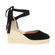 Wedge Espadrilles Manebí , Black , Dames