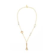 Luxe Multi Steen Ketting Marni , Yellow , Dames