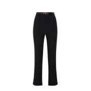 Slim-fit trompetbroek Elisabetta Franchi , Black , Dames