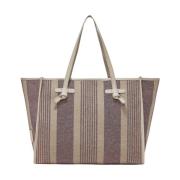 Gestreepte Canvas Marcella Shopper Tas Gianni Chiarini , Multicolor , ...