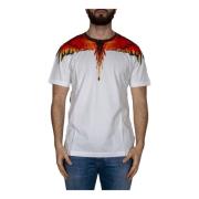 Wings T-Shirt White Multi, Modieus Heren T-Shirt Marcelo Burlon , Whit...