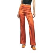 Wide Trousers Gaëlle Paris , Orange , Dames