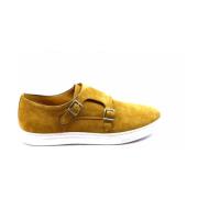 Beige Leren Moccasin met Gespen Berwick , Beige , Heren