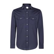 Casual overhemd Eleventy , Blue , Heren