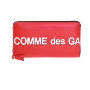 Portemonnee met logo-print Comme des Garçons , Red , Dames