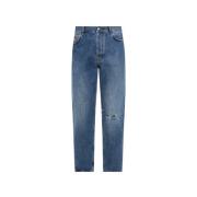 Geborduurde jeans Nick Fouquet , Blue , Heren