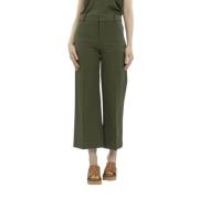 Cropped Trousers Frame , Green , Dames