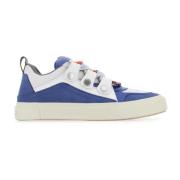 Multicolor Suède en Stof Sneaker Marcelo Burlon , Blue , Heren