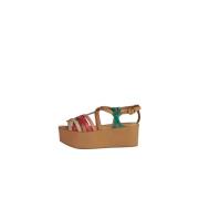 Plateau Sleehak Sandalen See by Chloé , Brown , Dames