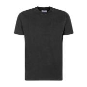 Zwart katoenen Super Moon T-shirt Off White , Black , Heren