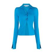 Cardigan Off White , Blue , Dames