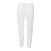 Klassieke Denim Jeans Dondup , White , Heren