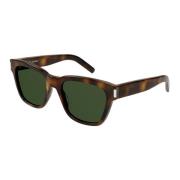 Stijlvolle zonnebril - Havana/Groen Saint Laurent , Brown , Unisex