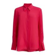 Stijlvolle Dames Overhemden Collectie Simona Corsellini , Pink , Dames