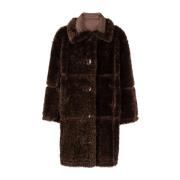Stand Coats Samira Faux-Shearling Jas Stand Studio , Brown , Dames