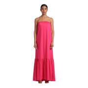 Maxi Jurk Semicouture , Pink , Dames