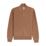 Bruine Rits Hoge Kraag Coltrui JW Anderson , Brown , Heren