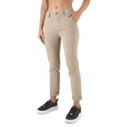 Beige Oxford Chino Broek Briana 40Weft , Beige , Dames