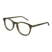 Groene Frame Damesbril Saint Laurent , Green , Dames
