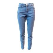 Lichtblauwe Slim-fit Jeans voor Dames 2-Biz , Multicolor , Dames