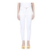 Skinny Jeans voor Vrouwen Dondup , White , Dames