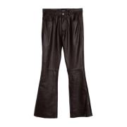 Leather Trousers Simonetta Ravizza , Brown , Dames
